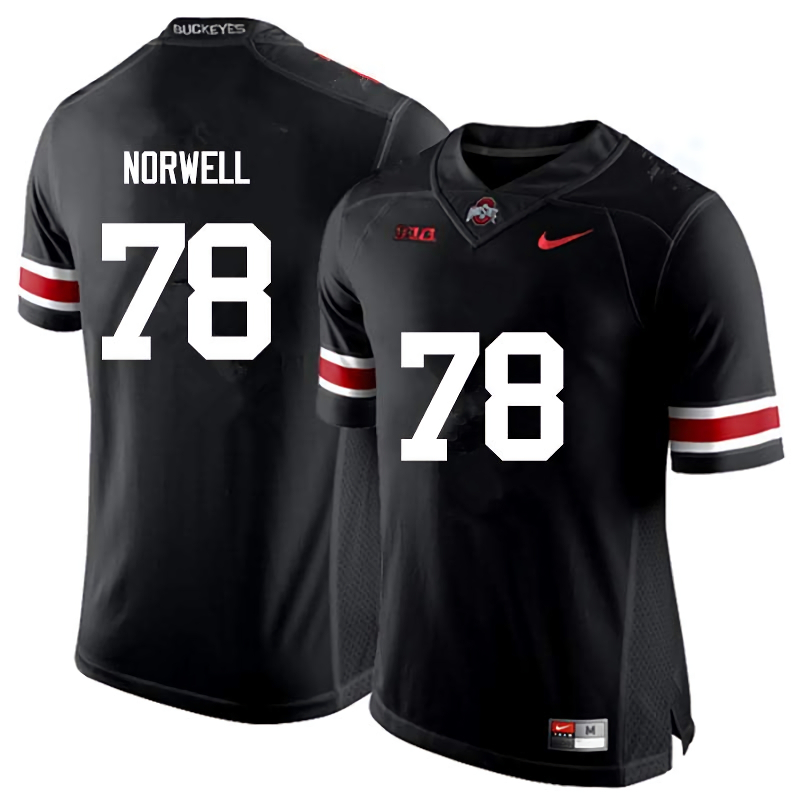Andrew Norwell Ohio State Buckeyes Men's NCAA #78 Nike Black College Stitched Football Jersey QMJ3556NB